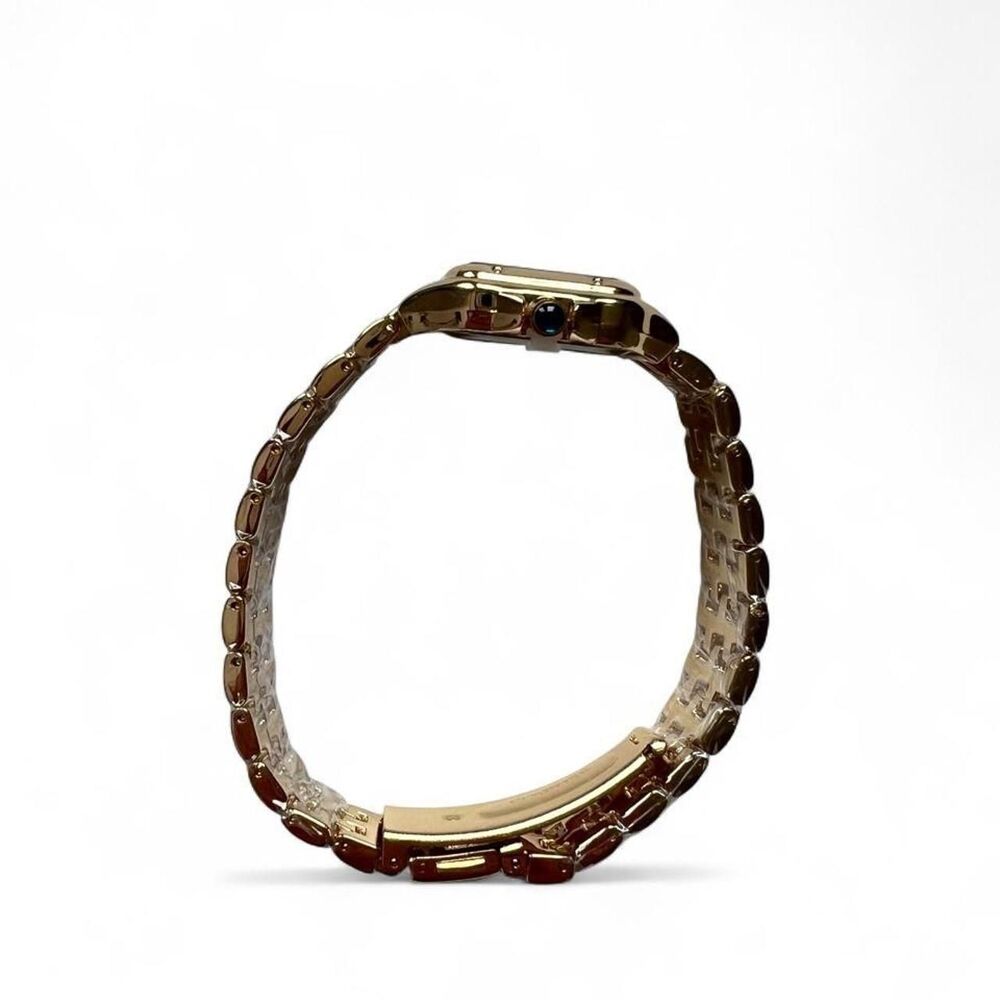 Gold Tone Square Quartz Watch - Picture 4 of 9